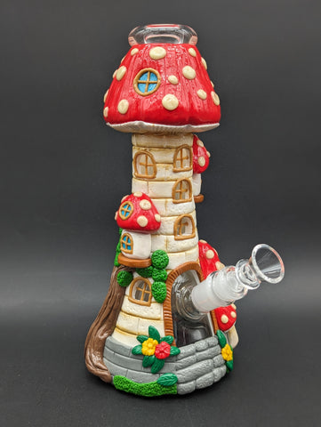 10" 3D Mushroom Tower Beaker Bong