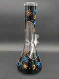 Starry Night Sky Beaker Bong 10"-Avernic Smoke Shop