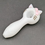 SeshGear Cute Kitty Glass Spoon Pipe | 4"