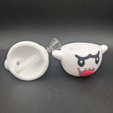 Round Ghost Silicone Water Pipe-Avernic Smoke Shop