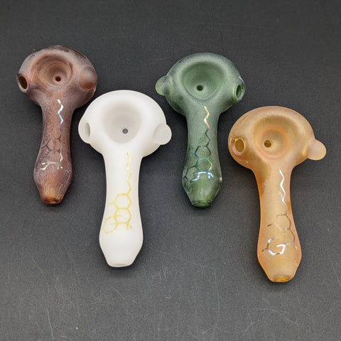 Sandblasted Honeycomb Pipes - Reading Glass Militia