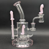 SeshGear Danger Noodle Glass Dab Rig Set | 8.25"