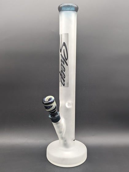 Sheep Glass 18" Sandblasted Hollow Foot Bong