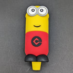 Silicone Yellow Mini Man Hand Pipe