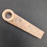 Single-Cut Straight Marbled Stone Hand Pipe | 3.5"