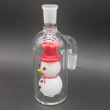 Smiling Snowman Glass Ash Catcher - 14mm 90D