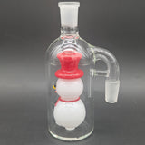 Smiling Snowman Glass Ash Catcher - 14mm 90D