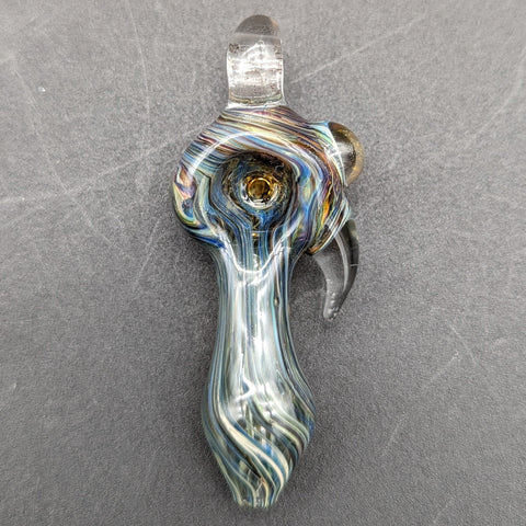 Smokeable Spoon Pipe Pendant - By Homie G Glass