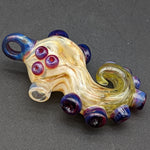 Smokeable Tentacle Pipe Pendant - By Homie G Glass