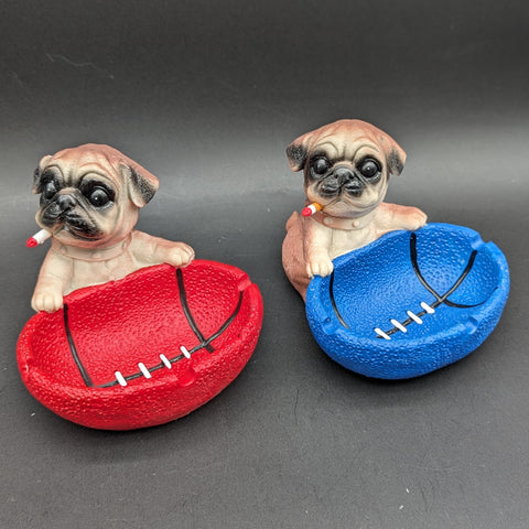 Smokin' Pug Dog Resin Ash Tray