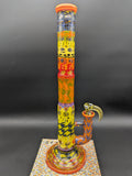 Sovereignty Glass x Crunklestein Fully Worked Straight Tube Bong - Avernic Smoke Shop