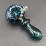 Spiral Feathered Spoon Pipes - Reading Glass Militia