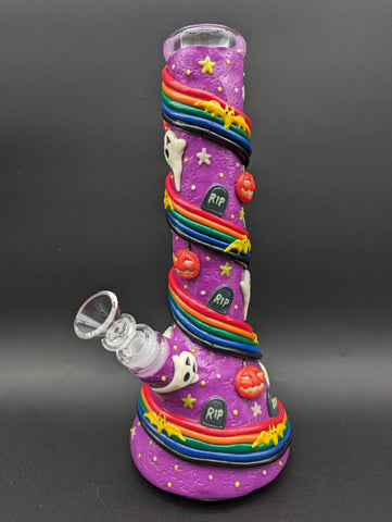 Spooky Rainbow Road 3D Beaker Bong - Avernic Smoke Shop