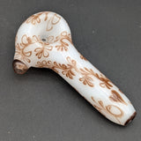 Sqwash Glass 5" Flower Pattern Hand Pipes-Avernic Smoke Shop