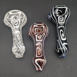 Sqwash Glass Color Swirl Spoon Pipes-Avernic Smoke Shop