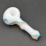 Sqwash Glass Rainbow Over White Pipe-Avernic Smoke Shop