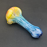 Sqwash Glass Rainbow Worked Hand Pipe-Avernic Smoke Shop