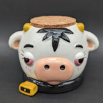 Stoned Cow Ceramic Stash Jar | 3.5"