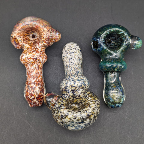 Stonework Fritted Spoon Pipe - Reading Glass Militia