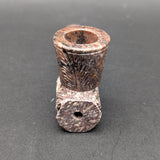 Straight Chimney Carved Stone Hand Pipe | 3.5" | Assorted Styles