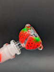 Strawberry Fields Glow In The Dark Beaker Bong 10"