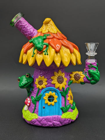 Sunflower Frog House 3D Resin Bong