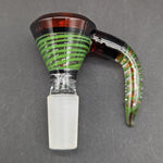 Swirled Glass 14mm Claw Handle Slides