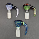 Swirled Glass 14mm Claw Handle Slides