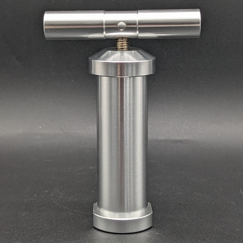 T-Style Aluminum Pollen Press | Silver | 5.5"