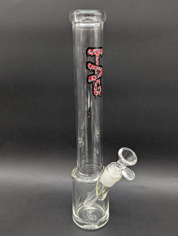 TAG - 13" Beaker 32x4MM - 18/14MM Downstem | Wavy Strawberry Logo