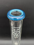 TAG - 18" Straight Tube 50x9MM - 18/14MM Downstem (4.00") | Slyme Blue