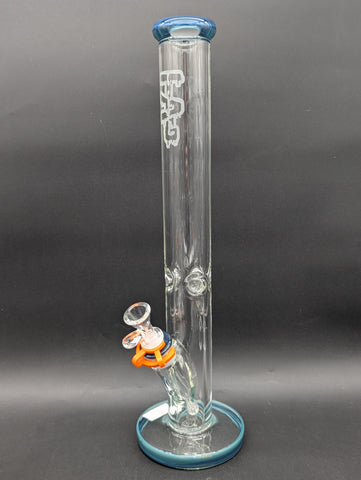 TAG - 18" Straight Tube 50x9MM - 18/14MM Downstem (4.00") | Slyme Blue