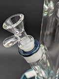 TAG - 18" Straight Tube 50x9MM - 18/14MM Downstem (4.00") | Slyme Blue