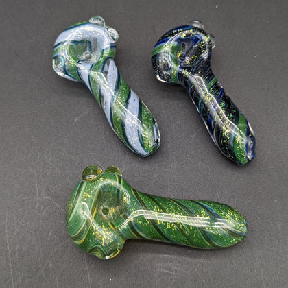 TKO Glass Heady Dichro Swirl Pipes-Avernic Smoke Shop