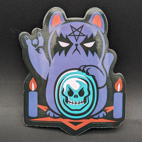 Tobe Fonseca Satanic Cat Die Cut Vinyl Sticker | 4"x5"