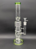 Triple Matrix Drum Straight Tube Bong-Avernic Smoke Shop