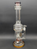 Tsunami Button Double Honeycomb Perc 16" Bong-Avernic Smoke Shop