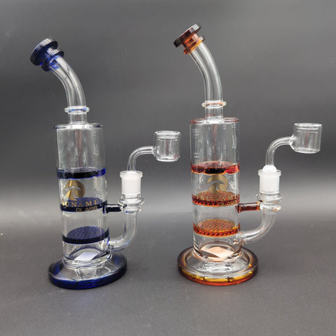 Tsunami Concentrate Rig Double Honeycomb Turbine 8″