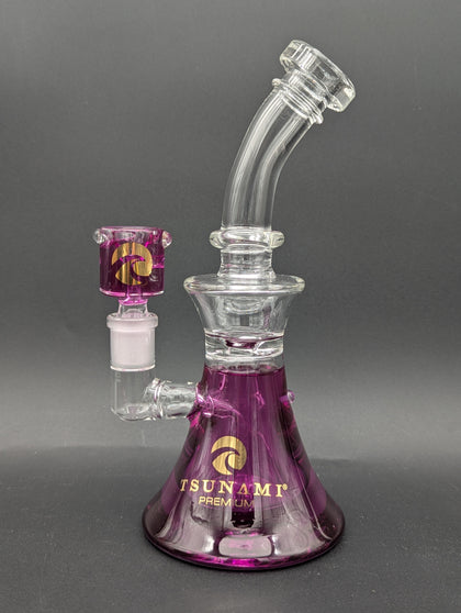 Tsunami Glycerin Freezable Bent Neck Bong-Avernic Smoke Shop