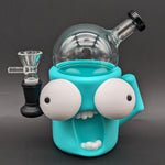 Two Faced Silicone + Glass Bubbler Bong