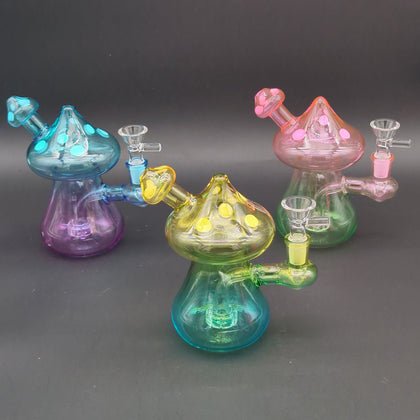 Two Tone Mushroom Bongs w/ Showerhead Perc - Avernic Smoke Shop