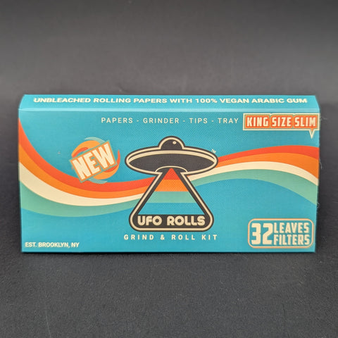 UFO Rolls - King Size Rolling Paper Kits w/ Grind Pad