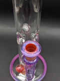 Uzzi Glass Amber Purple Mushroom Tube