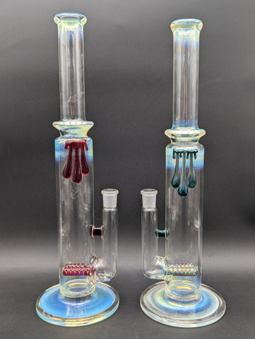 Uzzi Glass Fumed Dual Gridline Tube