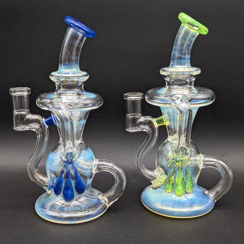 Uzzi Glass Fumed Klein Recycler Dab Rig
