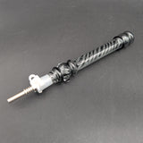 Vortex Glass Swirl Dab Straw 7"-Avernic Smoke Shop