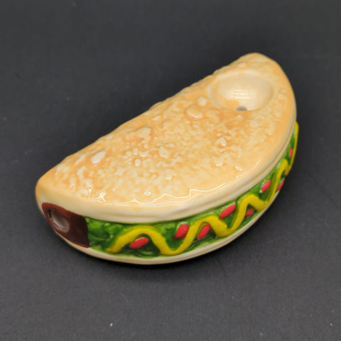 Wacky Bowlz Taco Ceramic Pipe | 3.75"