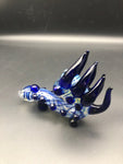 Worked Twisted Alien Tentacled Sherlock Pipe - 5" blue