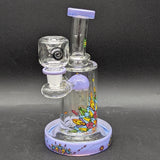Wormhole Glass Crystal Mandala 7.5" Dab Rig