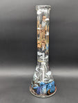 Wormhole Glass "Kalinda" 15" Beaker Bong-Avernic Smoke Shop
